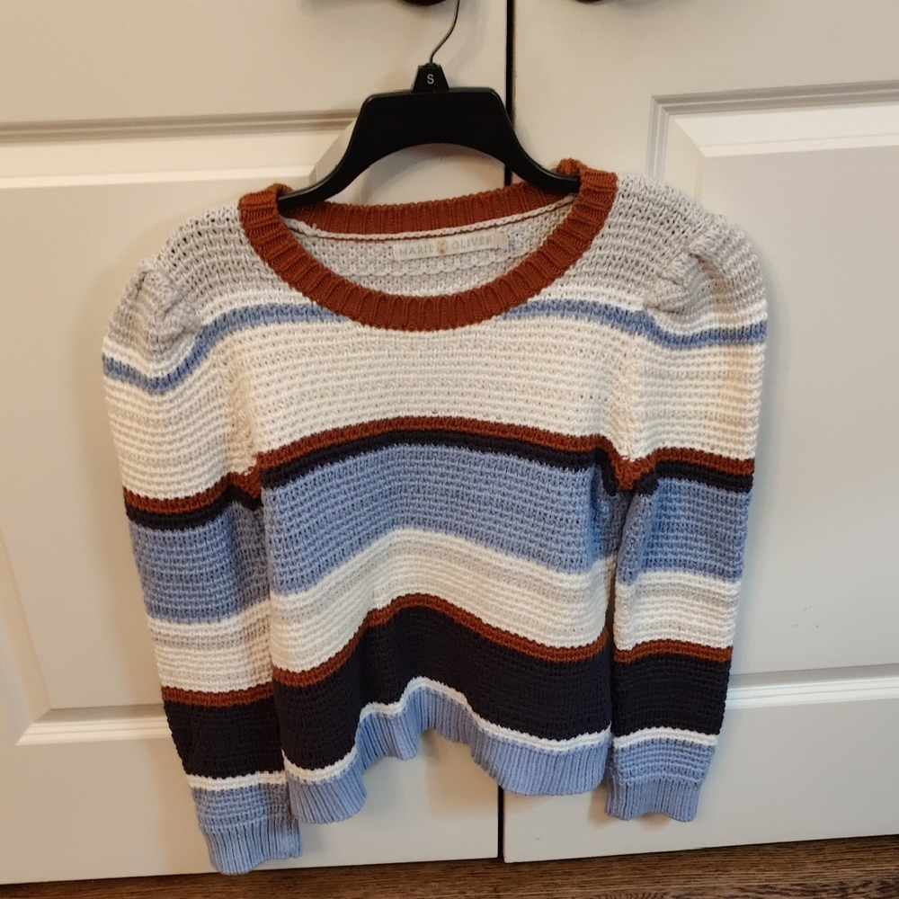 Marie Oliver Chunky Striped Sweater